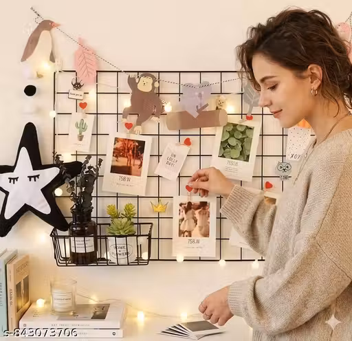 Modern Black Photo Grid Frame for Wall Display