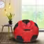 RED BLACK FOOT BALL CHAIR XXXL