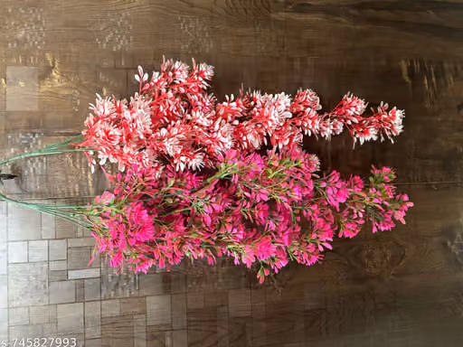 ISHAN DECOR Artificial Multicolor Flower Hanging Bunch /Hanging Bail for Decoration with Hanging Hook Artificial Bonsai/Leaf for Home Decor Artificial flower for Decoration