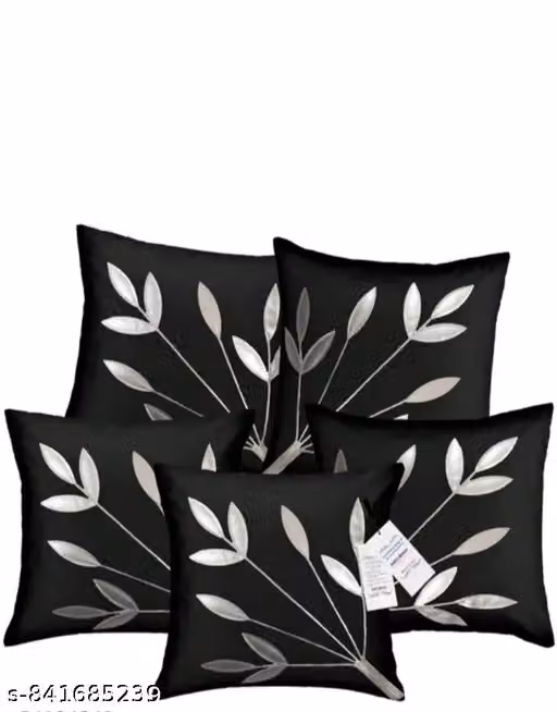 A.S.Tradres Cushion Cover Set , home decor cushion cover | silk cushion cover |pack of 5 size 16x16 inches and 40x40 cm