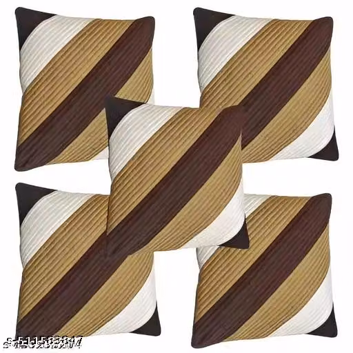 Casual Cushion Cover Silk Cushion Cover Set of 5
