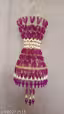1pcs centre hanging jhumar for home decoration item beautiful purple and white colour combination jhumar approx length 19 inch