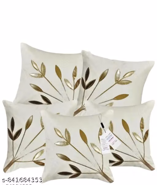 A.S.Tradres Cushion Cover Set , home decor cushion cover | silk cushion cover |pack of 5 size 16x16 inches and 40x40 cm