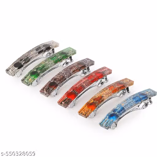 Hair Accessories for Girls and Women clip (6PCS ) Marble Hair Clip Acrylic Hair Clips Hair Clip for Women and Girls,