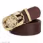 Men’s Brown Auto Lock Buckle Belt (Waist Size 26 to 34