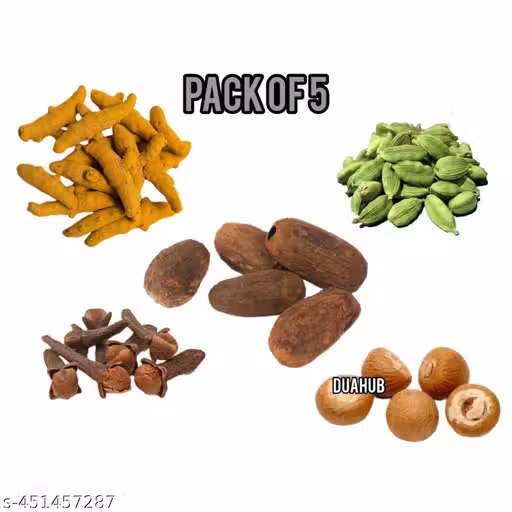 diwali poojan samagari - jaiphal supari haldi ganth long elaichi pack of 5 pooja kit
