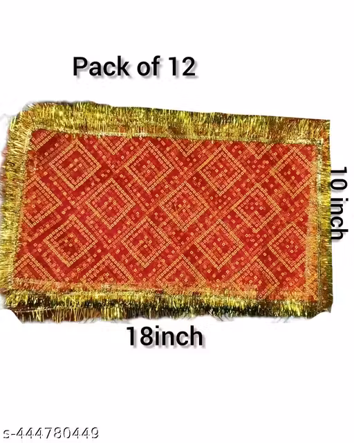 Mata rani chunni 18 x 12 inch pack of 12 for mata rani by dua hub