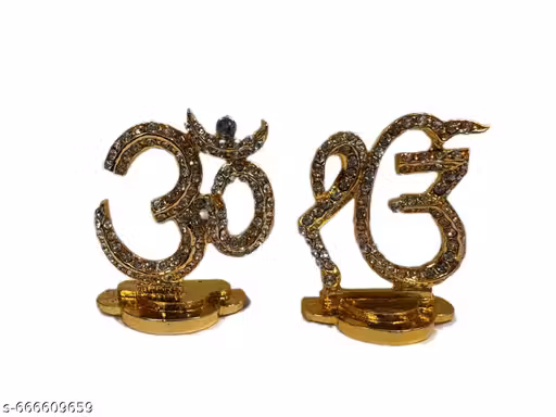 om - ek omkar show piece Combo of 2 for gifting | worship | golden colour