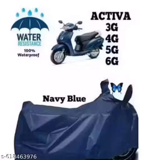Honda Activa 125 100% Water Resistant & Dustproof Honda Activa 6G/5G/4G/3G/125 Body Cover Water Proof Rain Resistant All Weather Conditions (Blue)
