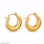 Classic Chunky Gold Hoop Earrings for Women – Glossy Statement Hoop Jewelry