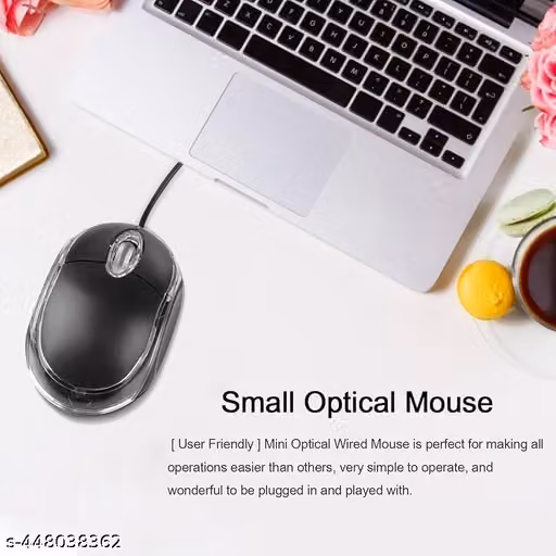 Optical Mouse with 2.4GHz, USB Nano Dongle, 1200 DPI Resolution, Optical Orientation for Laptops, Desktops & Macbooks(Black)