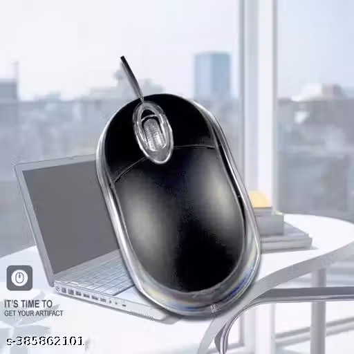Optical Wired Mouse for Computers Laptops & Desktops Wired Optical Gaming Mouse (USB 2.0, Black)