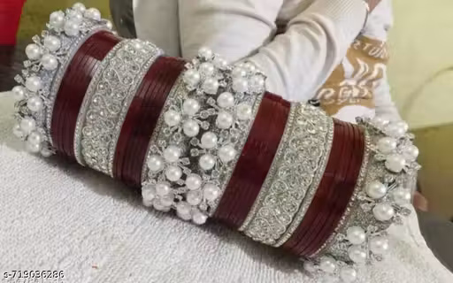 New chuda set Mehroon sold by M/s Ujjwal Enterprises