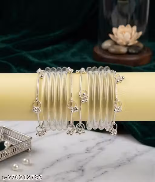jelly water glass bangle pack of 2 party wear & daily wear latest stylish bangle high quality