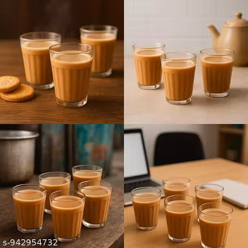 Stylish Mini Tea Glass Set for Cutting Chai & Coffee