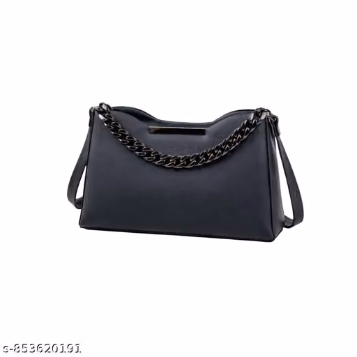 Women black sling bag for casual |sling ladies bag |adjustable strap sling bag|(pack of 1)