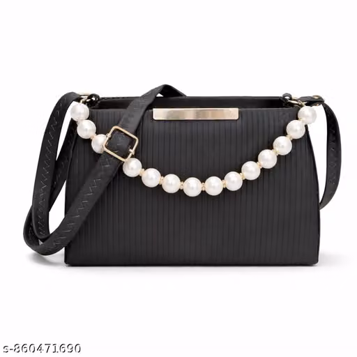 Black pearl Hand-held bag for women |ladies side bag |sling handbag for party college & wedding |women handbag fro daily use |A Complete set of 1