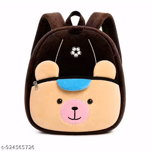 A Soft And Comfortable Panda Kids School Bag For Girls and Boys|Two Main Compartment Bag For 2 to 6 year School Going Kids|Cartoon Soft Fabric Toy Bag Play School Bag 10L