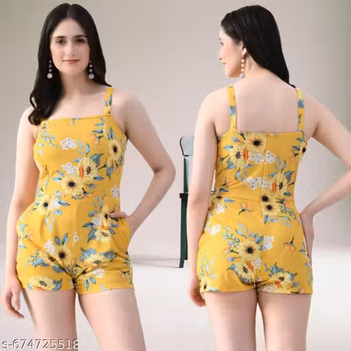 Fancy Printed Short Jumpsuit for Women | Trendy jumpsuit for Women & Girl's | Jumpsuit |