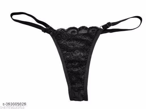Sexy Lace G-String Bikini Thong Underwear for Women | Free Size: 75 CM to 110 CM | G Thong Lace Panty | Women's Thinnest Fabric Bow Lace Cheeky Thongs Panty Underwear-pack of 1 | Women Cotton Daily Wearing G-string Panty | Women's Lace G-String Panty | Th