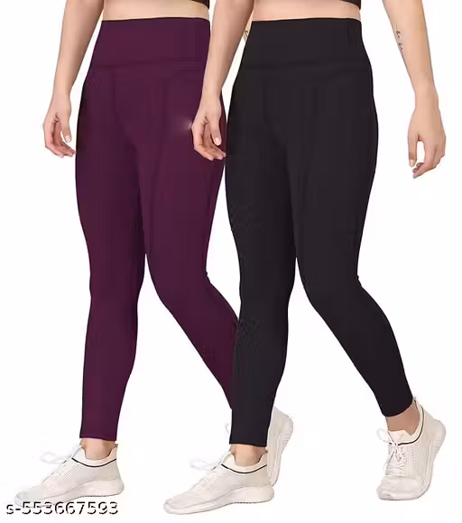 VAMIKAENTERPRISES Workout Tight/Pants/Legging with Side Pocket, Stretchy Tights and a high Waist for Women and Girls' use in The Gym,Yoga,Running,Cycling