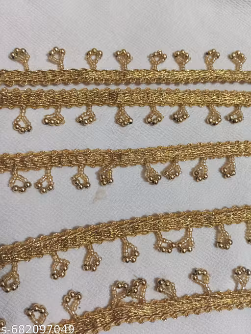 4 meter, lace, gold lace, blouse lace,design lace, suit lace, Saree lace, dupatta laces, fancy beads lace ,etc.
