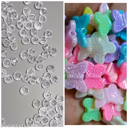100+100 Psc beads,crystal moti Fancy,beads jewellery make art craft beads bracelet beads earrings,beads butterfly beads.