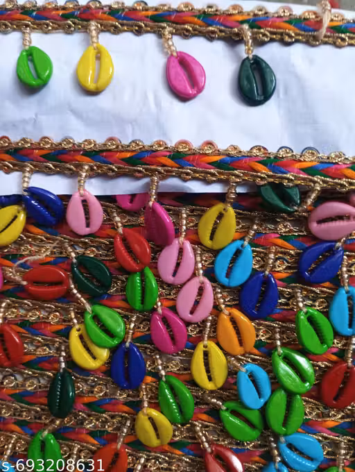 (4 meter) multi colour,lace blouse lace, art craft, pearl lace ,dupatta lace, suit lace, Saree lace,atc.