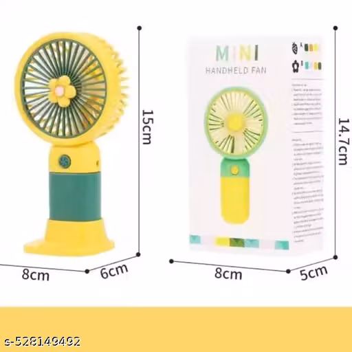 Mini Portable Usb Hand Fan Built-In Rechargeable Battery Operated Summer Cooling Mini Fan With Standing Holder Handy Base For Home Office Indoor Outdoor Travel