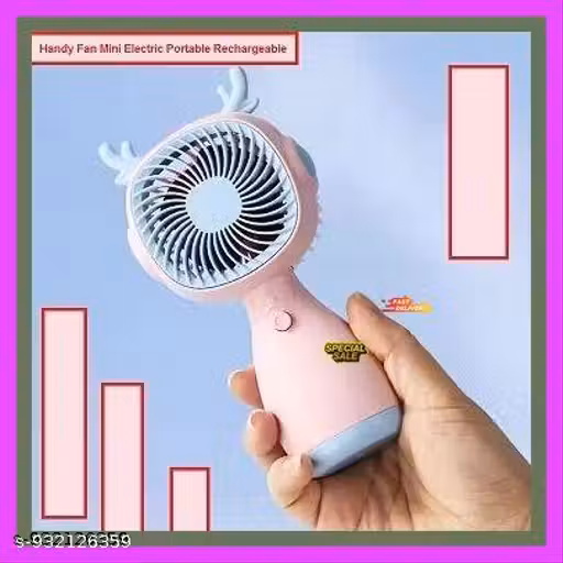 Portable Handheld USB Rechargeable Mini Fan with Lightweight Design, Low Nois, and Easy to use