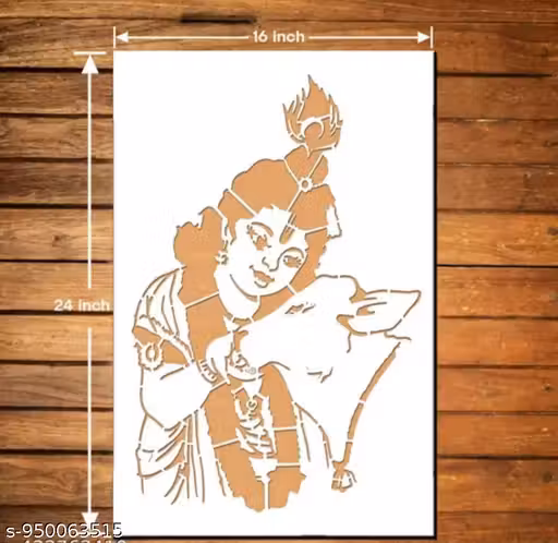 PALORA DECOR Wall Stencil | 16 x 24 Inch | Multi-Use Stencil for Home & Office Wall Decor | Pack of 1