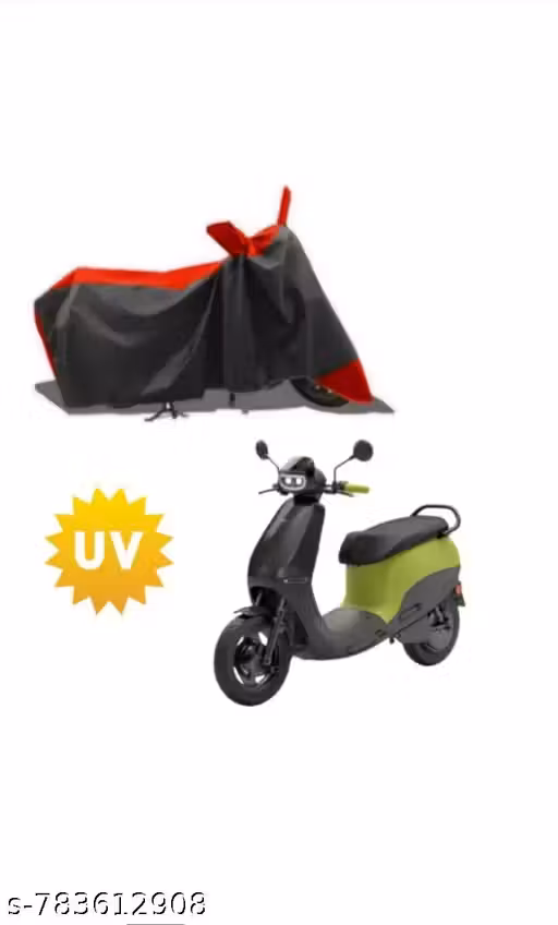 Aakash Enterprises Presents Ola Electric Scooty Cover All Models | Universal Fit | 100% Waterproof Polyester | Dustproof, UV Protection/Heavy Quality Ola Scooter Cover Universal Fit/Ola Electric Scooter Cover All Models (Red Black Colour)