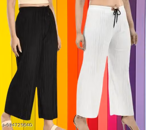 Women's Wrinkle Summer Plazzo combo
