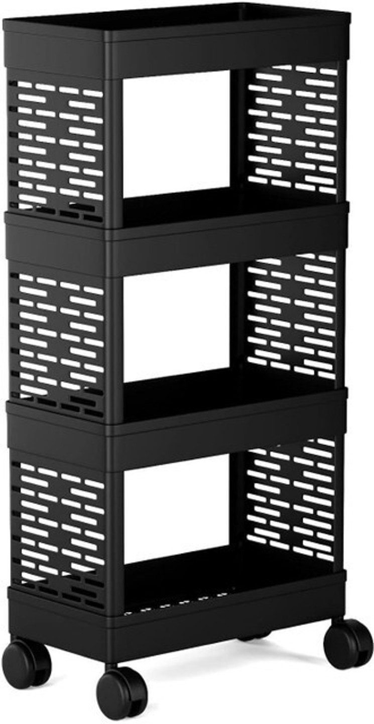 Surety for Safety Cutlery Kitchen Rack Utensil kitchen spice rack plastic trolley with Adjustable Tiers Plastic