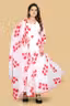 women ethnic full lengh designer heavy georgette gown kurti with dupatta set