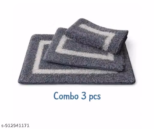 SHRIYANSH HANDLOOM cotton Striped Anti-Slip Small Rectangle Bathmats | Durable & Absorbent Door Mat/Area Rug for Dining Hall, Your Floor, Home, and Living Room - Pack of 4 (Multicolor, 33x53 cm)150