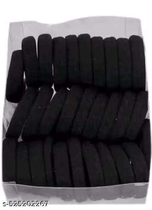 30 pcs Black Hair Band Elastics Hair Band Hair Ring Headwear Kids Hair Accessories For Girls Rubber Band (Black pack of 30 piece