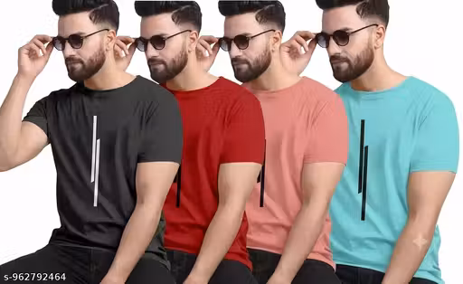 Men"s Active t-shirt For Gym,casual & etc... pack of 4