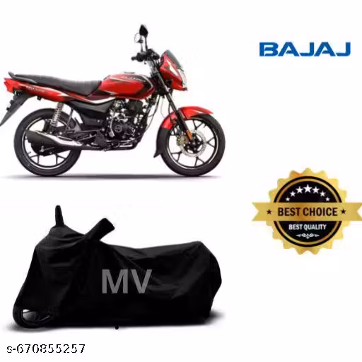 All Season Cover or Waterproof Two Wheeler Cover for Bajaj Platina (Black)
