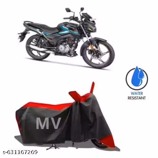 MV Makers Durable New Hero Glamour All Model/Bike Cover/Water Proof/Water Resistant/Rain Resistant Cover For A Weather Conditions