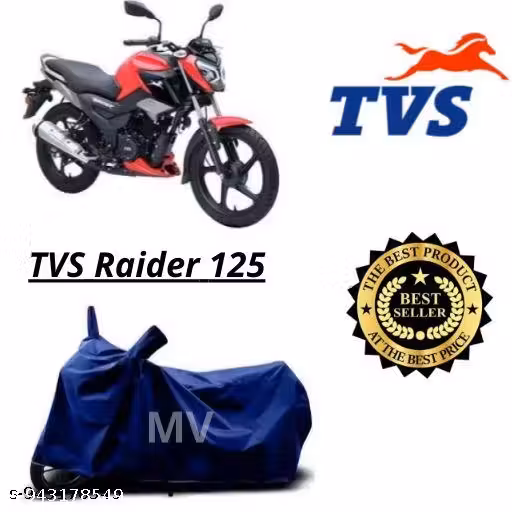 Waterproof Bike cover with Accurate Fitting for TVS Raider (Blue)