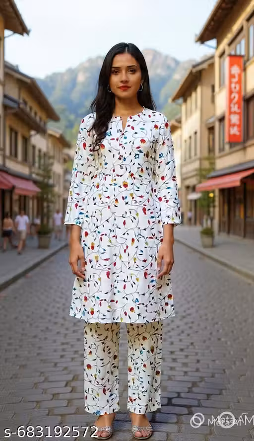 PRINTED KURTI SET FOR WOMEN