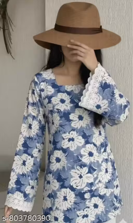 Printed short kurti for women