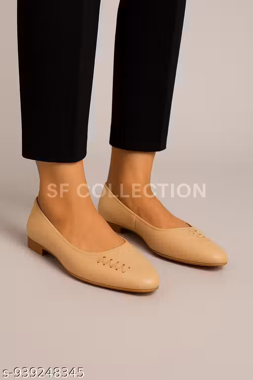 SF COLLECTION BELLIES BOOTIVA Women's Synthetic Leather Ankle Black Women Comfortable Slip On Flat Loafer Bows Casual and Formal Footwear