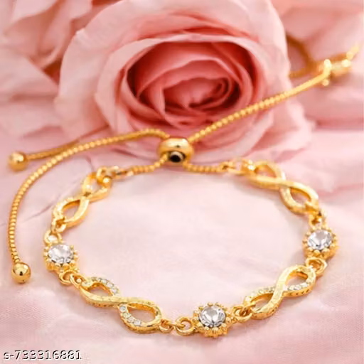 Love Gold Plated Bracelet – Special Romantic Gift for Girlfriend, Wife & Valentine