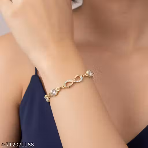MLORA Gold Plated Adjustable Bracelet for Women & Girls