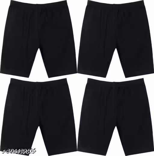The Super Kids Cotton school underskirt night wear gym park cycling short soft to wear pack-3