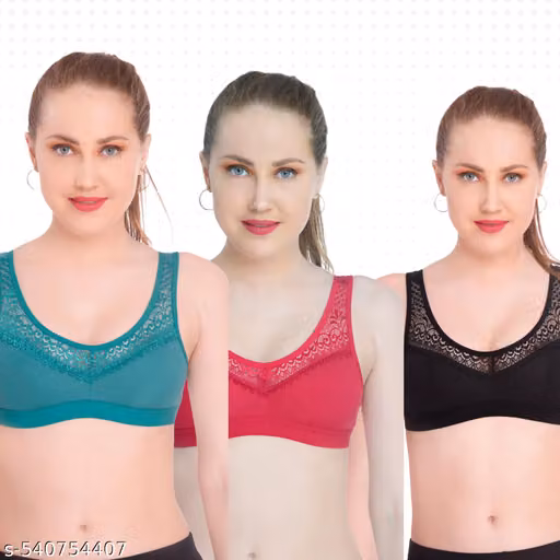 ETHERIA Lace-Trim Bra | PACK OF 3