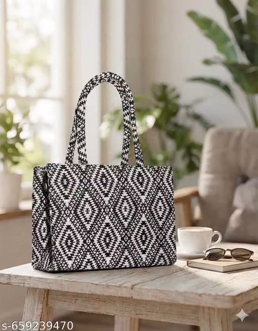 Large Monochrome Tribal Print