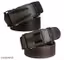 Men’s Black & Brown Auto Lock Buckle Belt (Pack of 2) Size 28 to 36